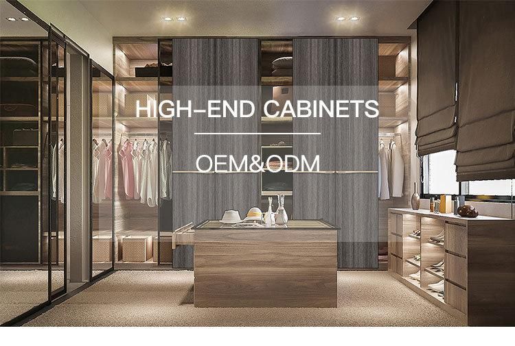 Customized Modern 2 Door MDF Wood Wooden Clothes Wardrobe