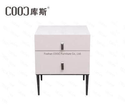 Modern Bedroom Furniture Minimalist Style Baked Enamel Nightstands