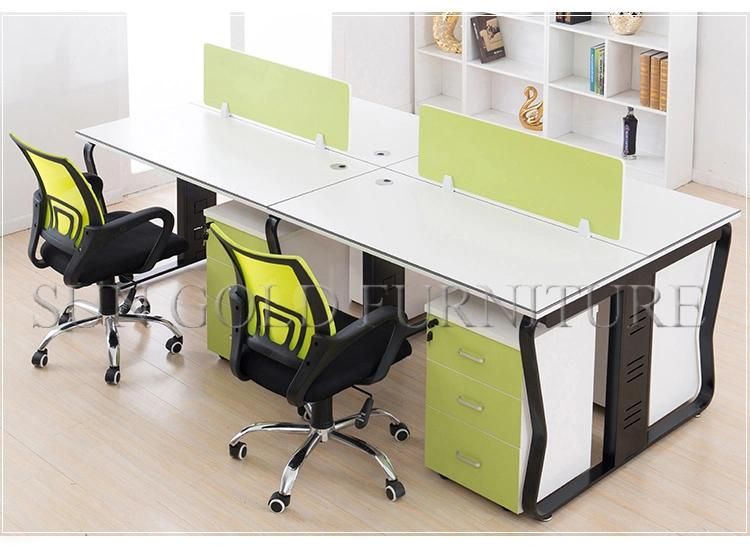 (SZ-WSL330) Aluminum Frame Office Desk with Fabric Partition Office Workstation