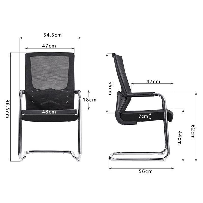 MID Back Ergonomic Conference Chairs Price Nylon Frame Chair for Visitor