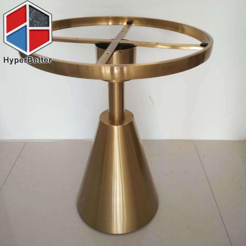 Stainless Steel Conical Agate Table with LED Light