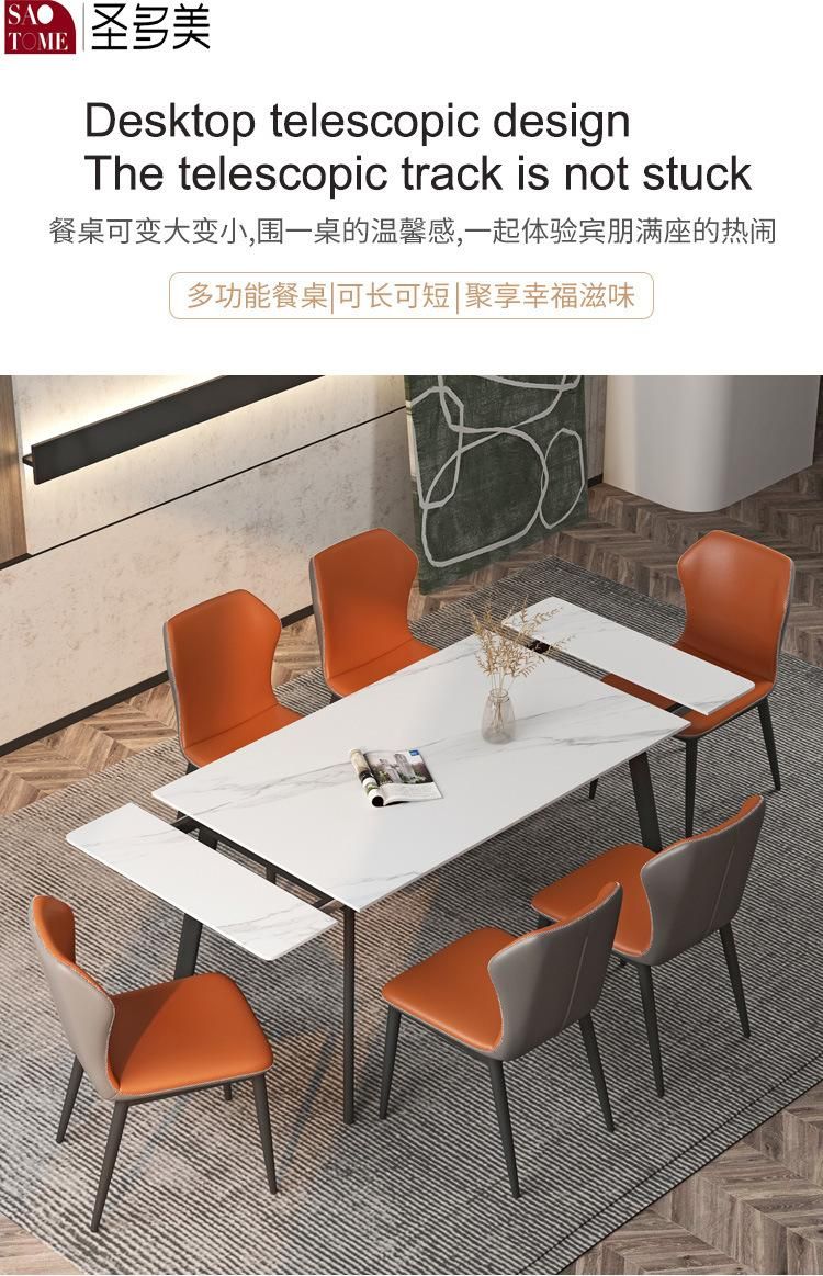 Factory Price Customized White Stretchable Dining Tables