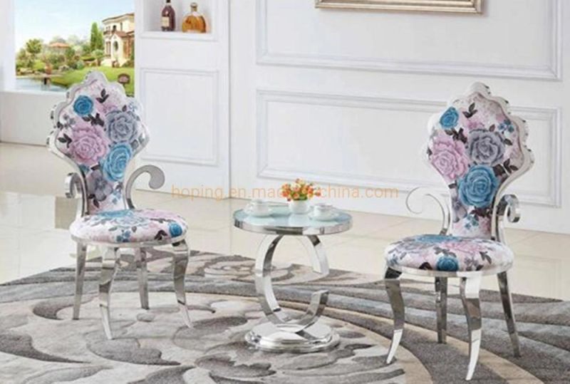 Modern Wholesale Banquet Furniture Gold Stainless Steel Dining Chair for Wedding Event