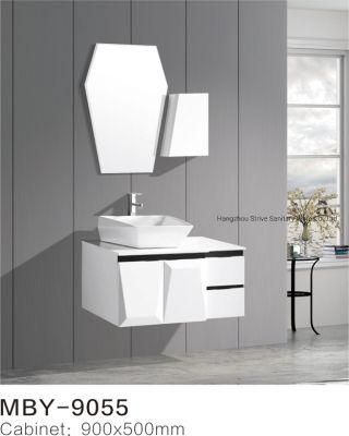 New Design Bathroom Mirror Cabinet PVC Bathroom Cabinet Vanity