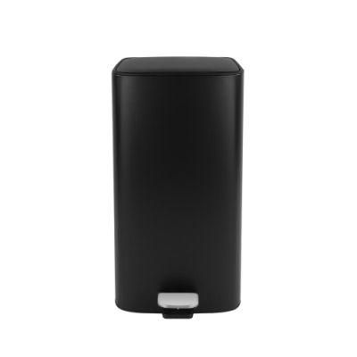 Modern Large Capacity Indoor 50L Soft Closing Pedal Trash Bin