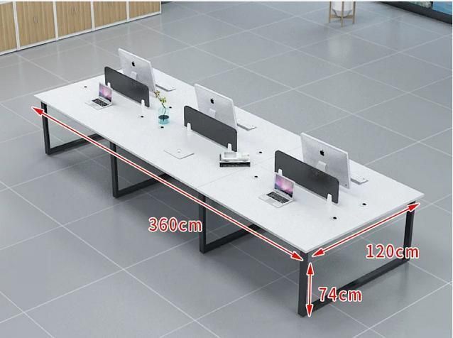 Modern Furniture Staff Office Table Chair Four-Person Partition Deck Employee Seat Computer Desk