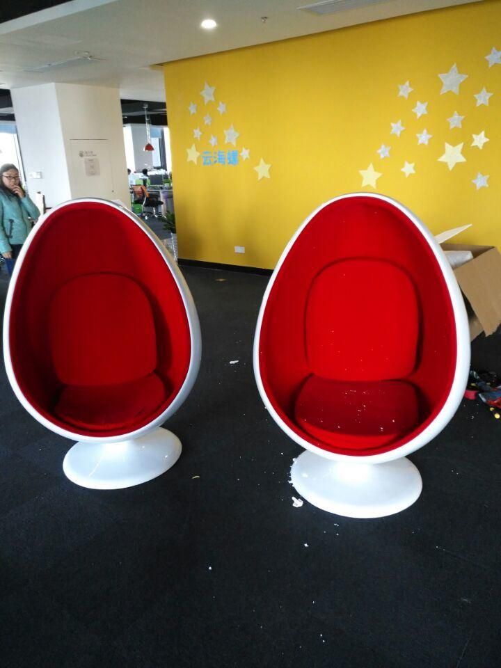 Designers Relaxing Swivel Pod Chairs Modern Furniture for Living Room Fiberglass Half Ball Chair