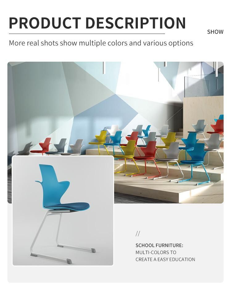 Modern Design Office Furniture Use Movable Plastic Chair