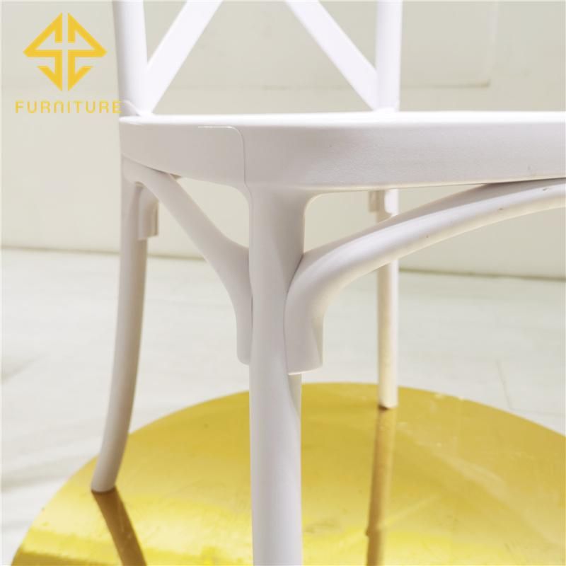 Modern Simple Style Light Weigh White Plastic Wedding Banquet Chair