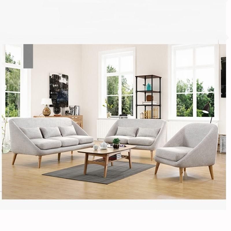 Modern Living Room Furniture Small Fabric Sofa Set 3 2 1 Seater Sectional Sofa