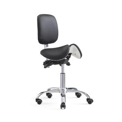 Swing Split Seat Health Care Computer Office Saddle Stool