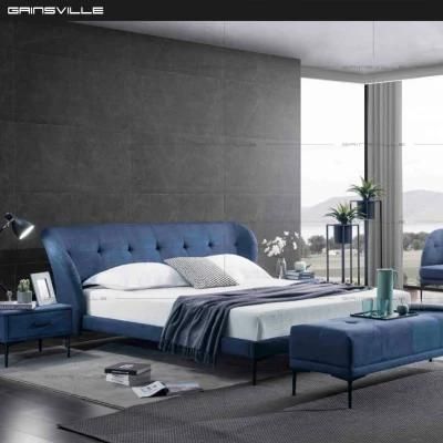 Modern Home Furniture Manufacturer Italy Brand Beds Design Bedroom Set Tufted Master King Size Bed