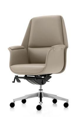 Zode High Quality Modern Hot Sale MID Back PU Leather Ergonomic Office Swivel Chair for Conference Room