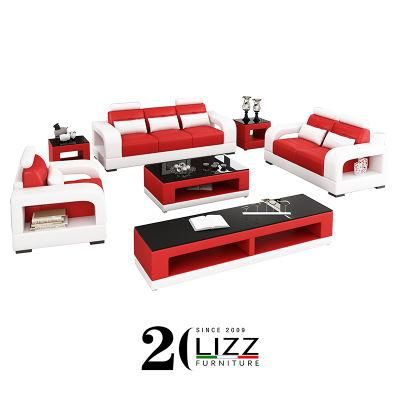 Modern Popular Home Furniture Set Genuine Leather Sofa Set