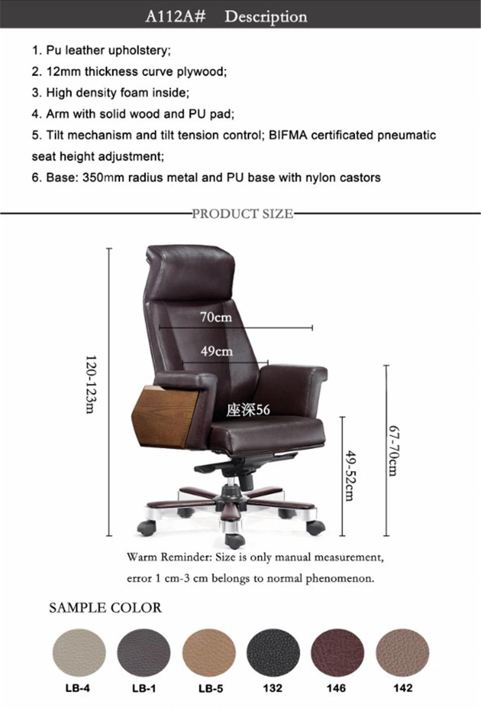 Modern Office Furniture Executive Full Leather Office Visitor Chair