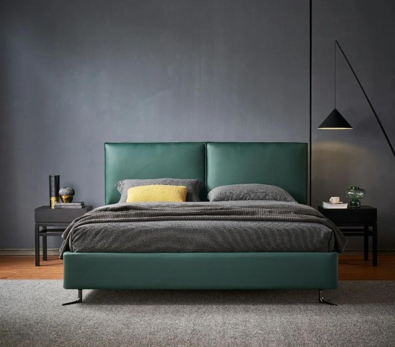 Gainsville Design Modern Bedroom Home Furniture Green Bed King Size Bed Gc2118