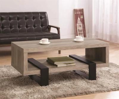 Coaster Home Furnishings Open Shelf Coffee Table Grey Driftwood Furniture Piece