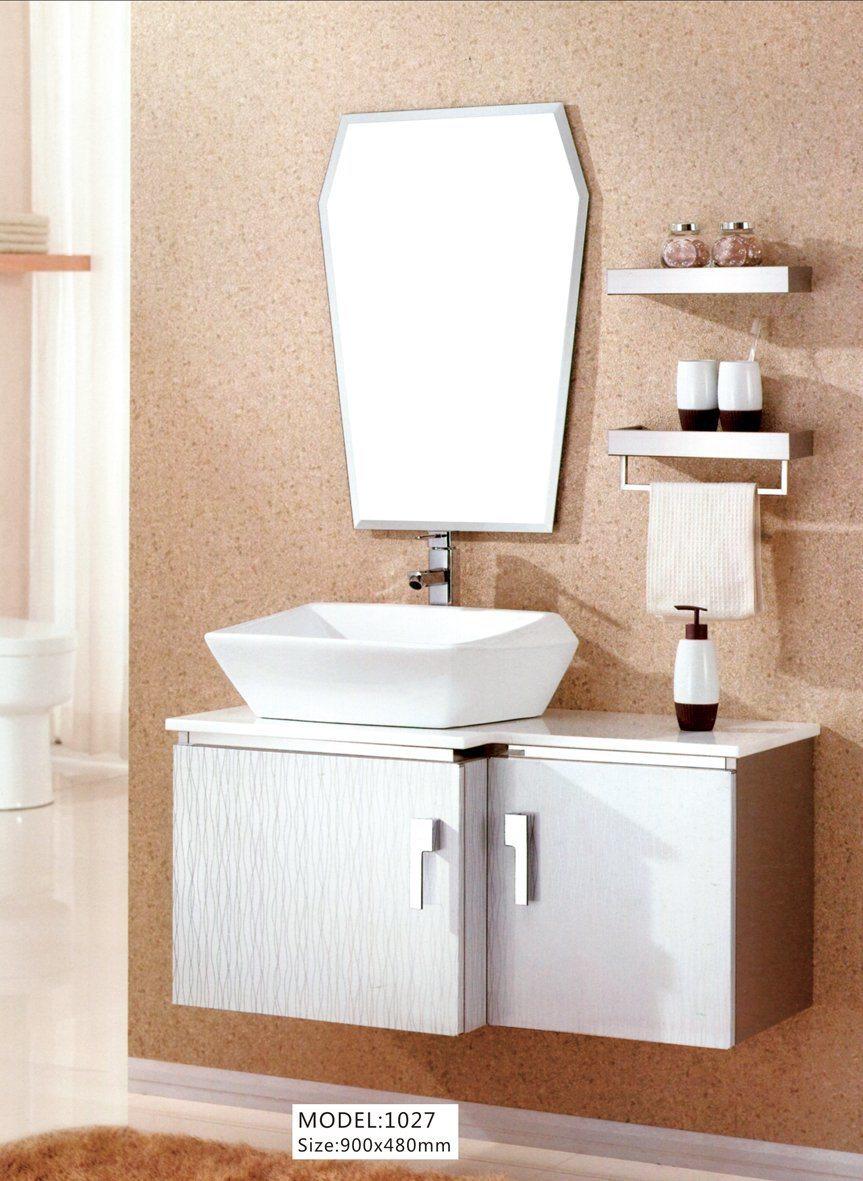 Bathroom Vanity Stainless Steel Cabinet Modern Style