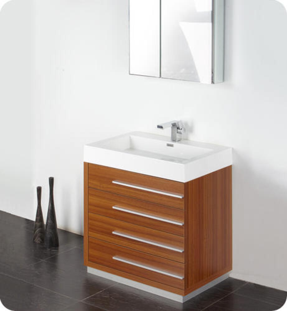 Modern Style Hot Selling Teak Vanity with Mirror Medicine Cabinet Bathroom Furniture Vanities