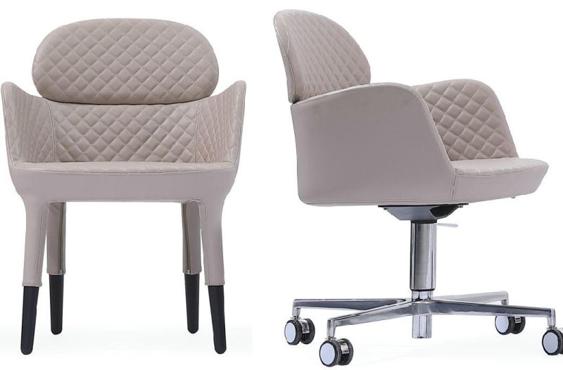 Luxury Moulded Foam Cafes Dining Chair with Castors