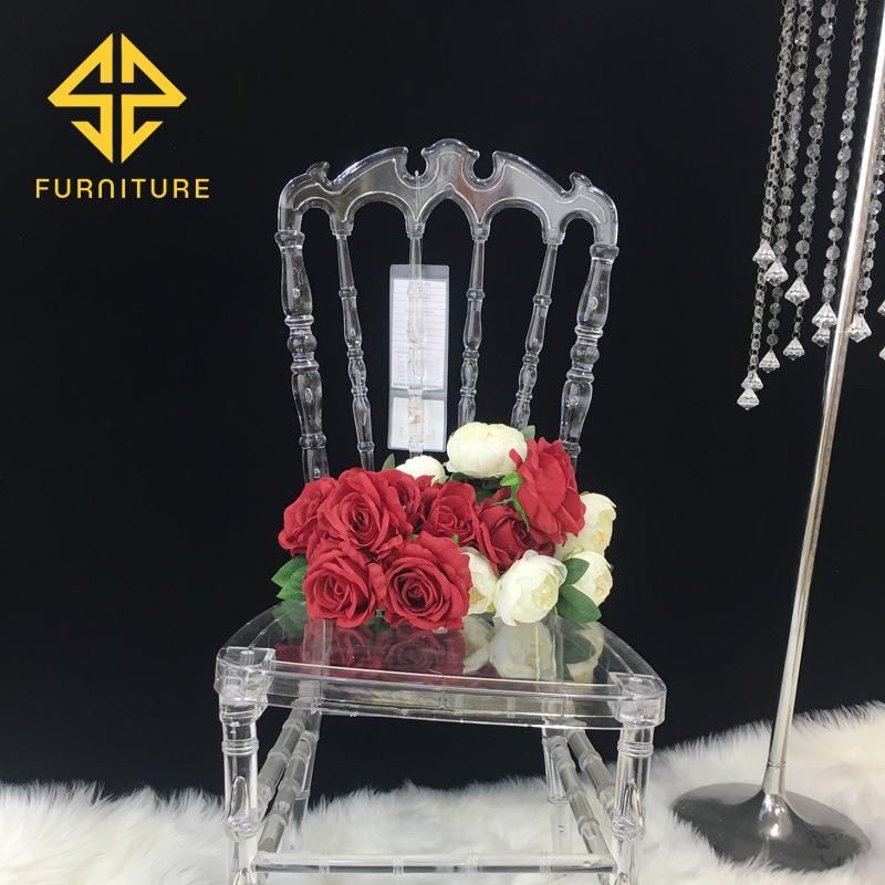 Wholesale Modern Cheap Clear Transparent Acrylic Resin Wedding Banquet Dining Chair