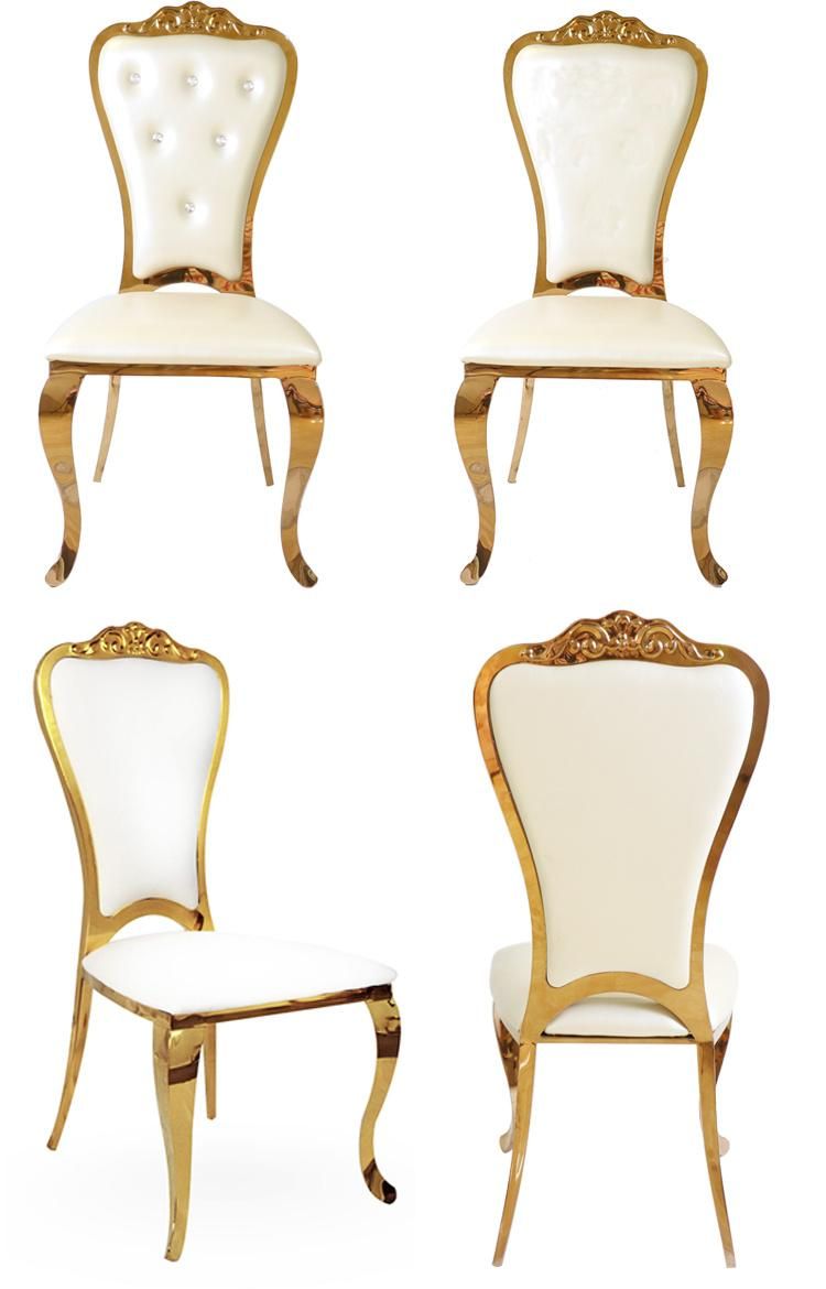 Wedding Tifany Banquet Furniture Hotel Lobby Gold Dining Room Chair