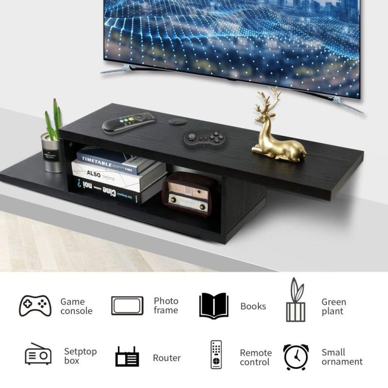 MID-Century Modern TV Stand for Tvs up to 46 Inch Flat Screen Wood TV Console Media Cabinet with Storage