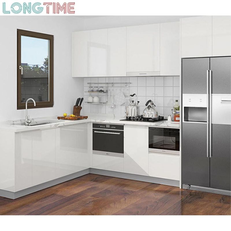 Modern Home Furniture Hanging White Lacquer Kitchen Cabinet