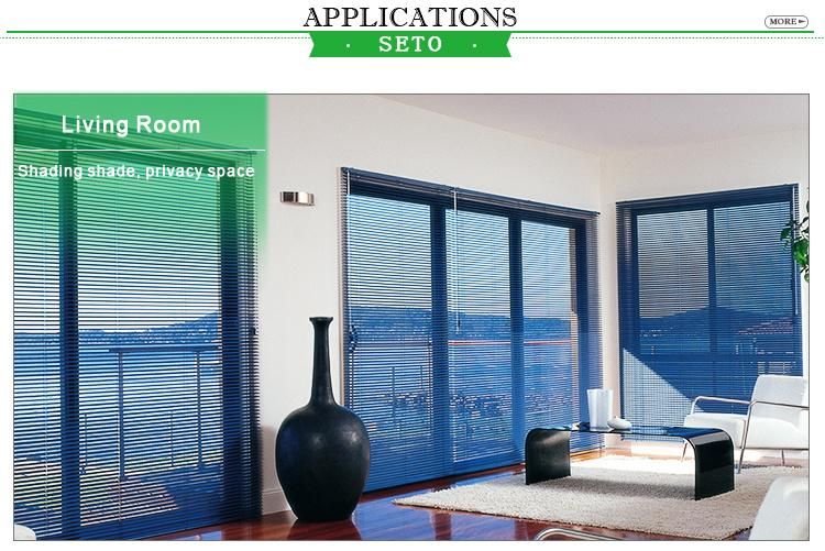 Standard Size for Exterior Aluminum Slats Venetian Blinds for Windows