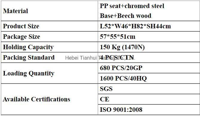 Home Furniture High Quality Dining Room Chairs Plastic Dining Chair Dining Room Furniture