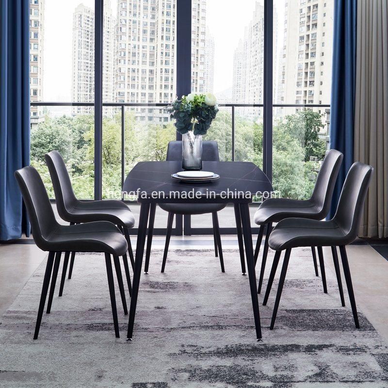 Home Furniture Carbon Steel Legs Stable Dining Chairs