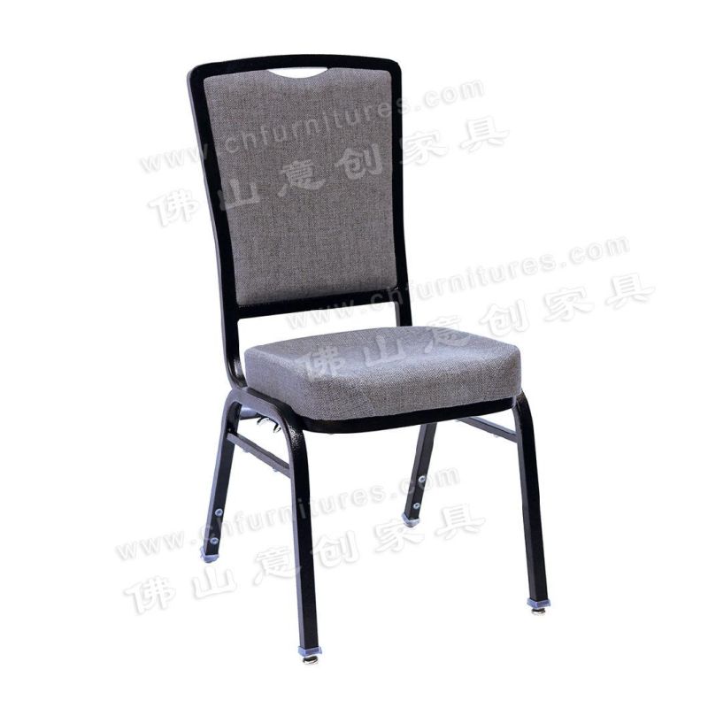 Modern Fashionable Aluminum Alloy Hotel Wedding VIP Meeting Gray Soft Bag General Chair with Connecting Buckle at The Bottom