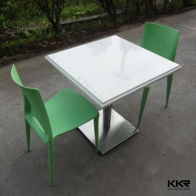 Customized Solid Surface Food Court Restaurant Table