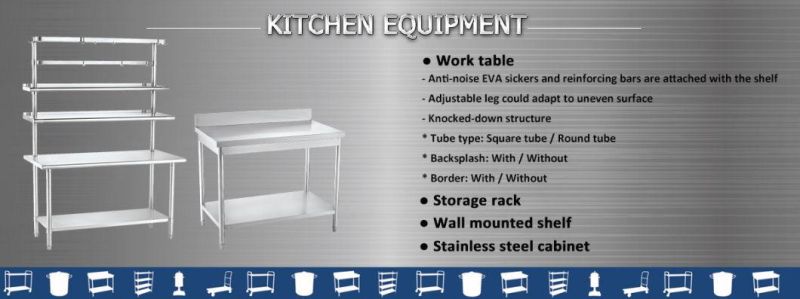 Commercial Stainless Steel Cabinet with Drawers in Hot Sale