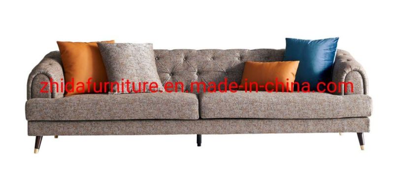 Luxury Villa 3 Seat Armrest Sofa Set for Modern Style