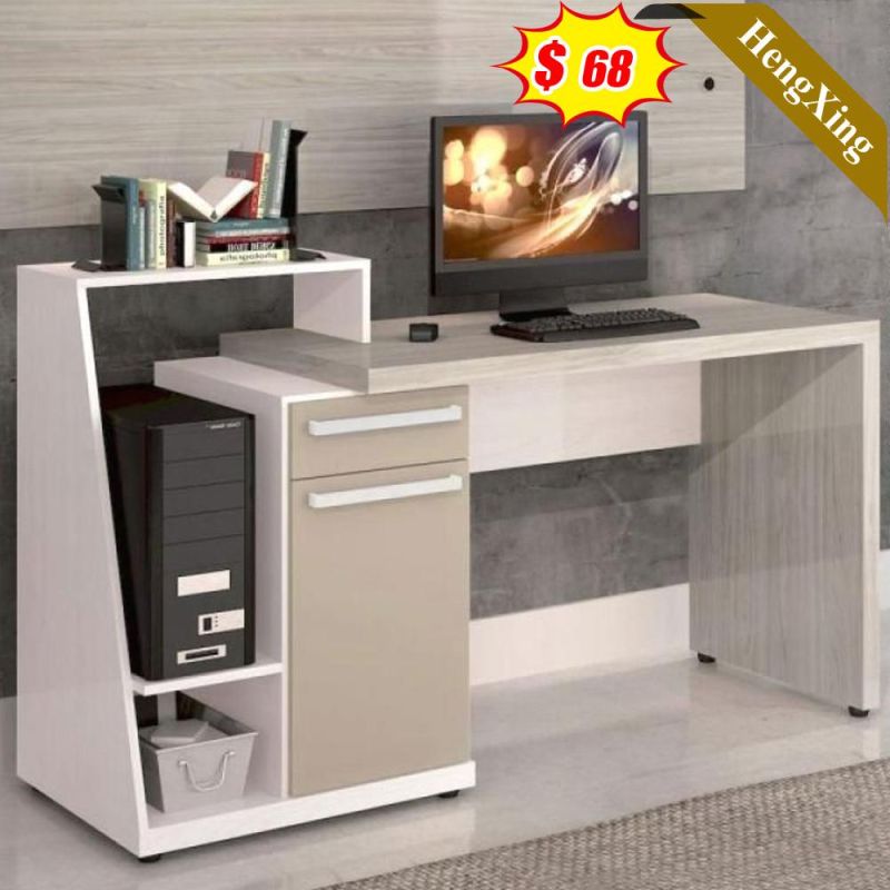 Simple Wooden Home Furniture Cheap Office Desk with Locking Drawers Table