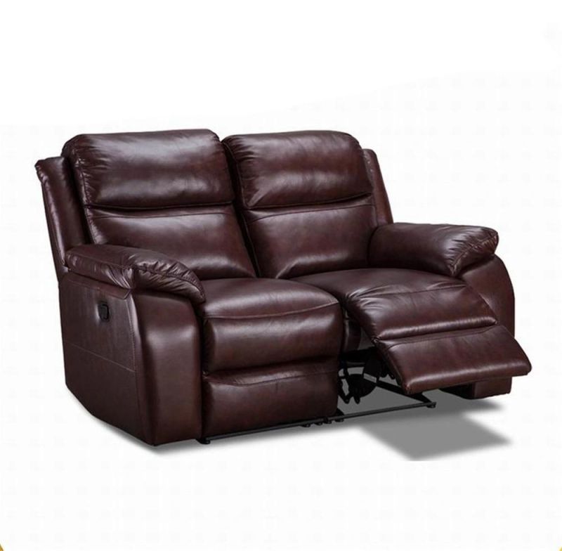 Modern Lazy Style Indoor Half Leather Sofa Recliner Sofa