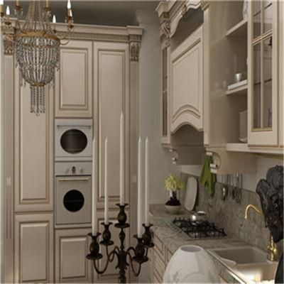 Oppein Handleless Light Gray Glossy Storage Cabinets Kitchen Furniture Design Kitchen Cabinet Modern/Kitchen Cabinet