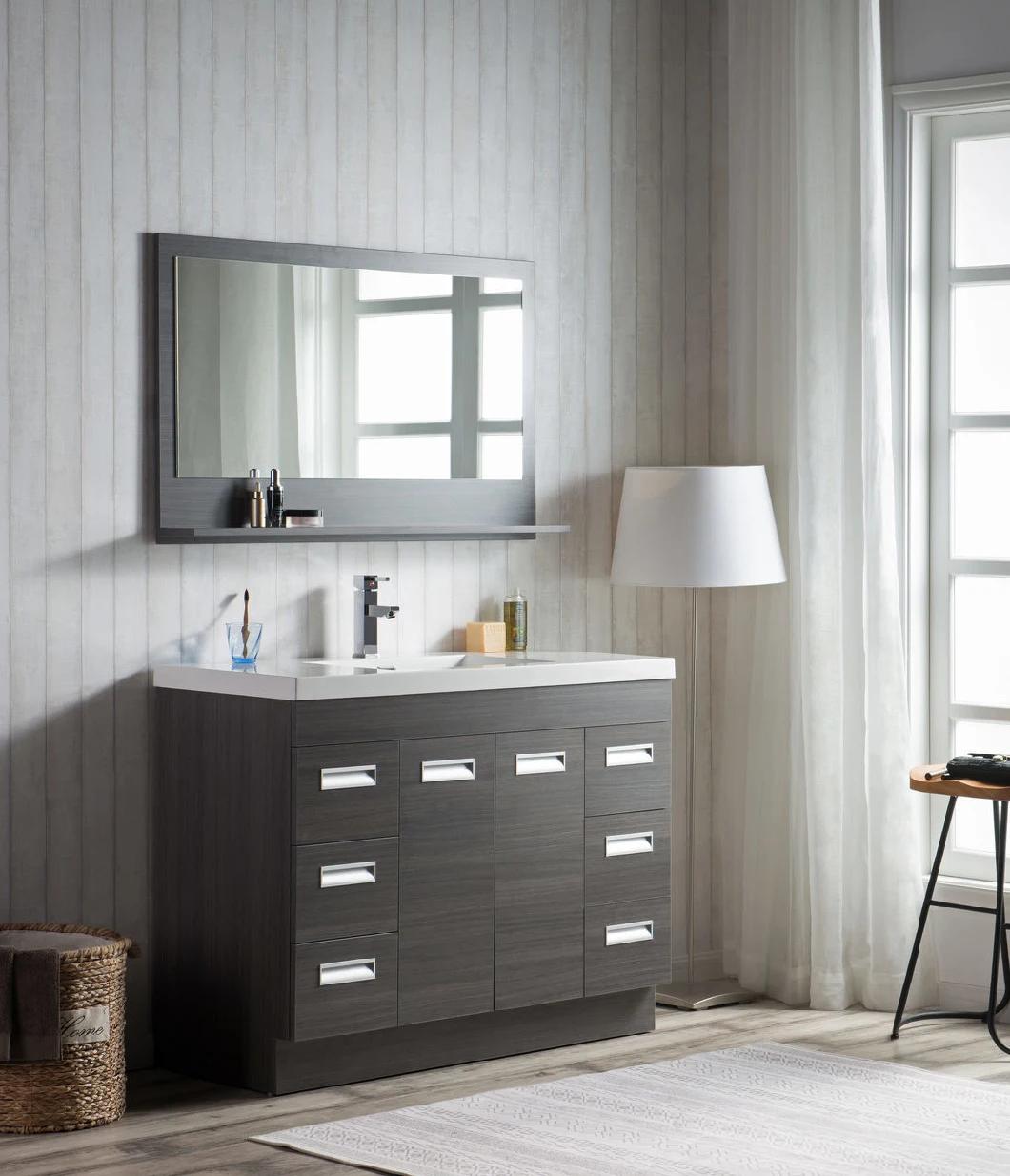 48" Grey Oak Free Standing Modern Bathroom Vanity