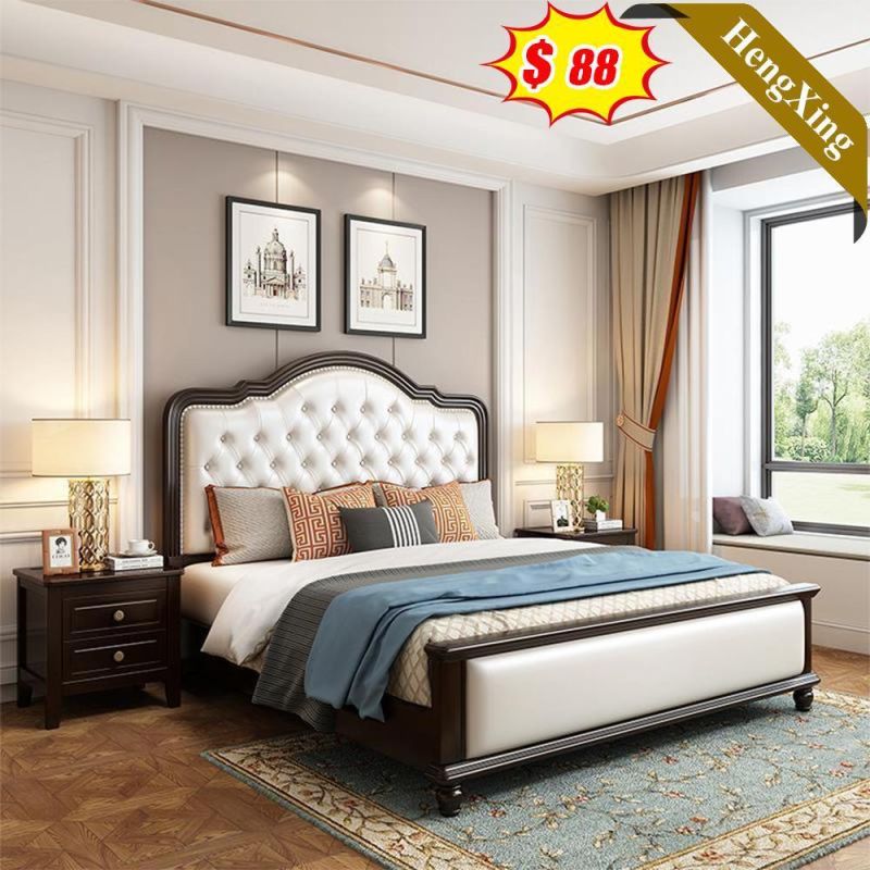 Modern Home Hotel Bedroom Furniture Leather Bed