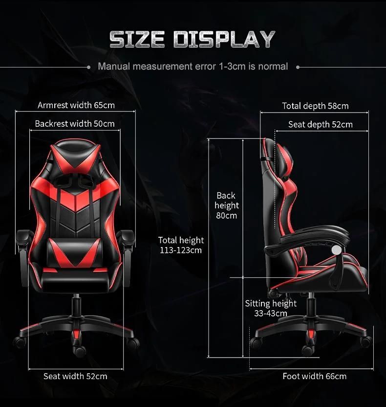 Ergonomic Racing Style High Back PC Computer Recliner CE Approval Video Game Gaming Chair