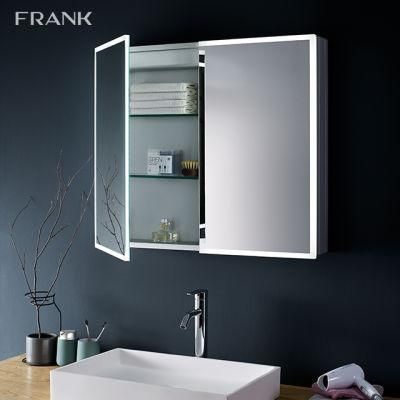 2 Doors Bathroom Mirror Cabinet with Large Storage