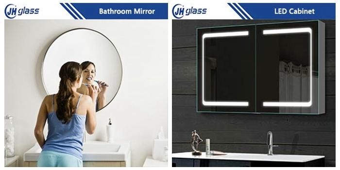 Black Framed Wall Mirror LED Bathroom Mirror Framed Bathroom Mirror with Lighting