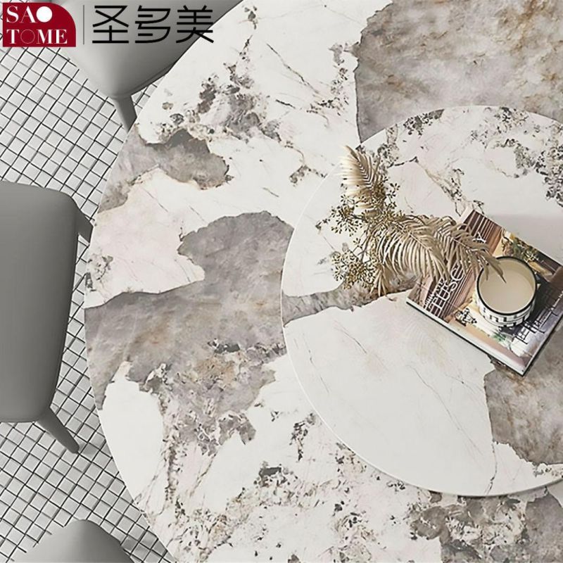 Good Quality Round Steel Frame Dining Table Top Quality for Sale