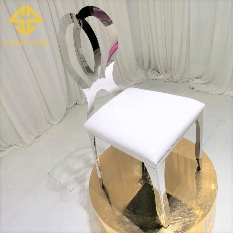 Home Furniture Butterfly Stainless Steel Dining Chair Hotel Furniture Wedding Events Chairs