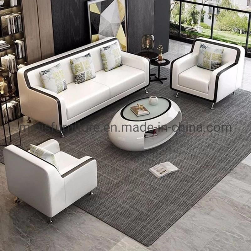 (M-SF23) Chinese Foshan Lounge/Office Furniture Modern Simple Leather Sofa Set