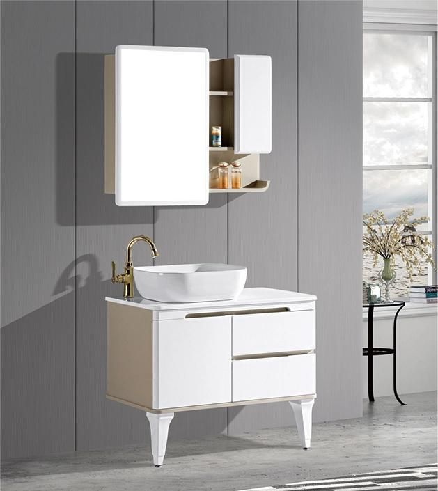 Hangzhou Factory Wholesale New Design Modern Classic Bathroom Cabinet Bathroom Vanity with Mirror Cabinet