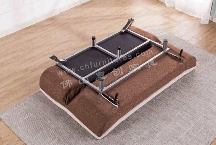 Hyc-Sf10 Dual-Purpose Multifunctional Living Room Simple Modern Double Nordic Fabric Folding Sofa Bed