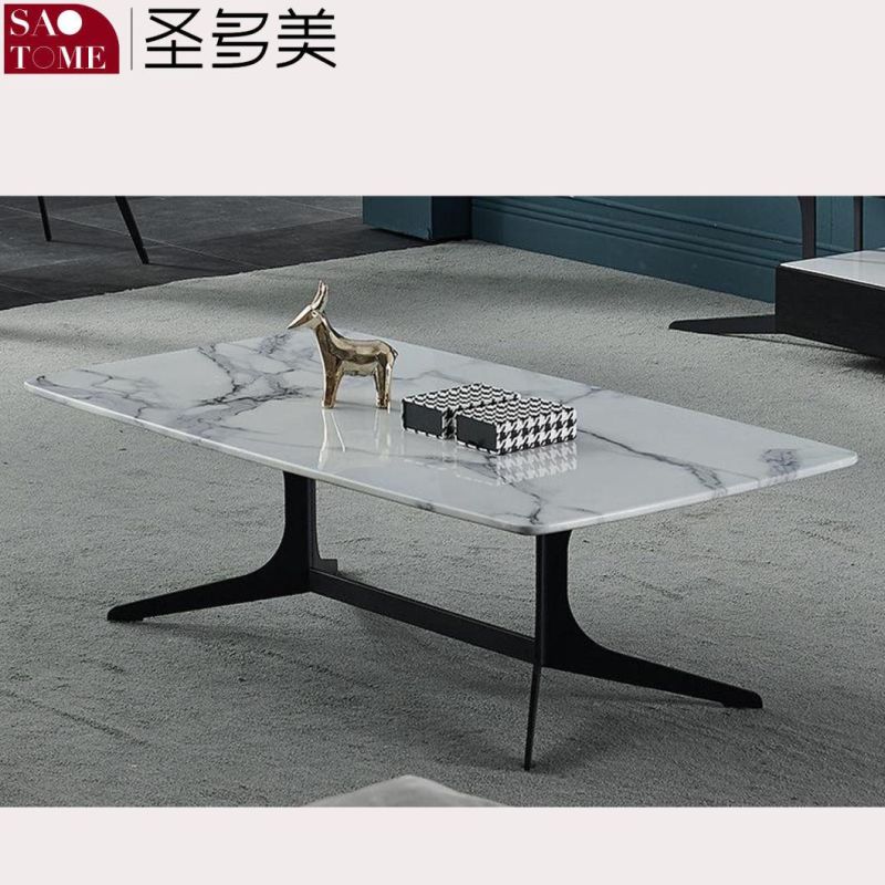 Modern Living Room Furniture Light Luxury Leisure Furniture Slate/Marble Coffee Table