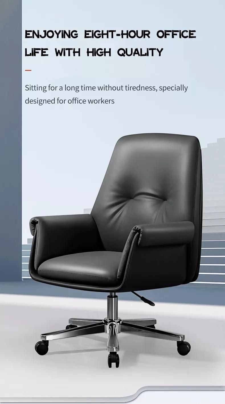 Wholesale Modern Furniture Computer Chairs Leather Adjustable Ergonomic Comfortable Executive Swivel Office Chair